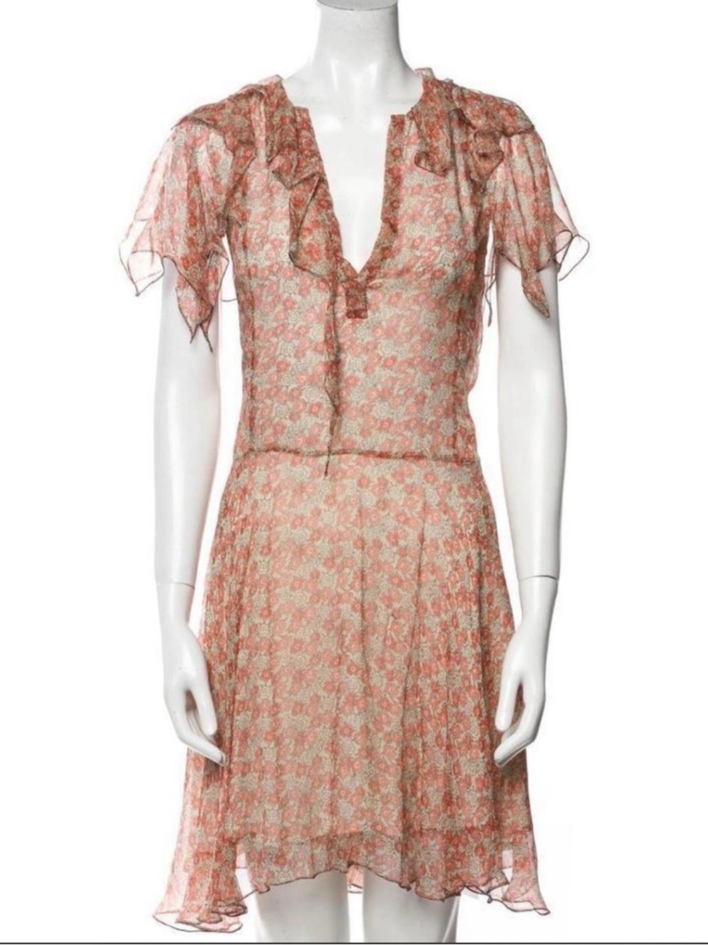 Zadig & Voltaire Roose Print Deluxe Mini Dress